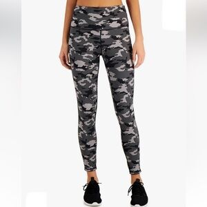 Women’s Stretch Ventilation Flat Seems High Waist Camo Leggings